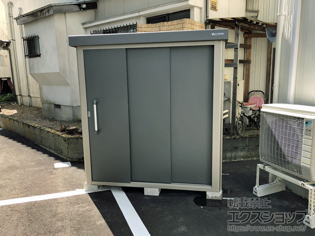 富山県富山市のの物置・屋外倉庫 エスケーエイト SK8-70 一般型 1800×1200×1940 SK8-70-GK 施工例