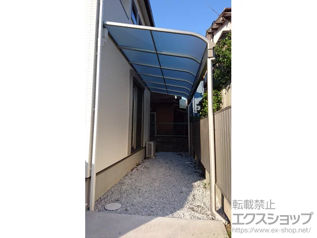 福岡県北九州市のYKKAPのテラス屋根 ヴェクターテラス R型 テラスタイプ 単体 積雪～20cm対応 施工例