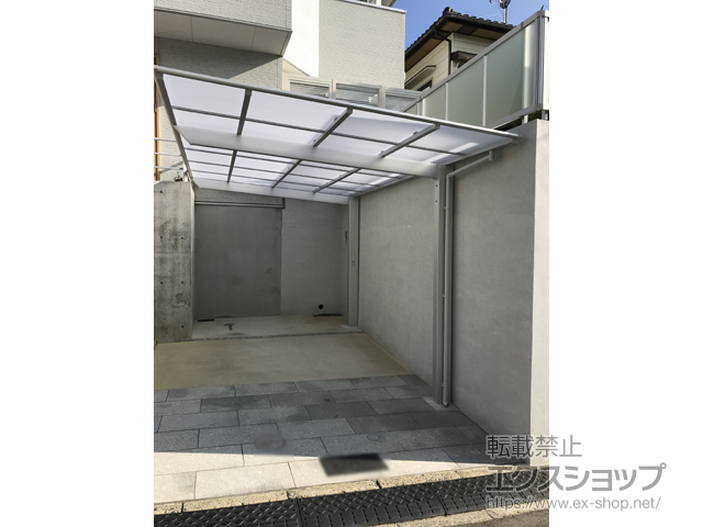 大阪府高槻市ののカーポート ソリッドポート 積雪〜20cm対応 施工例