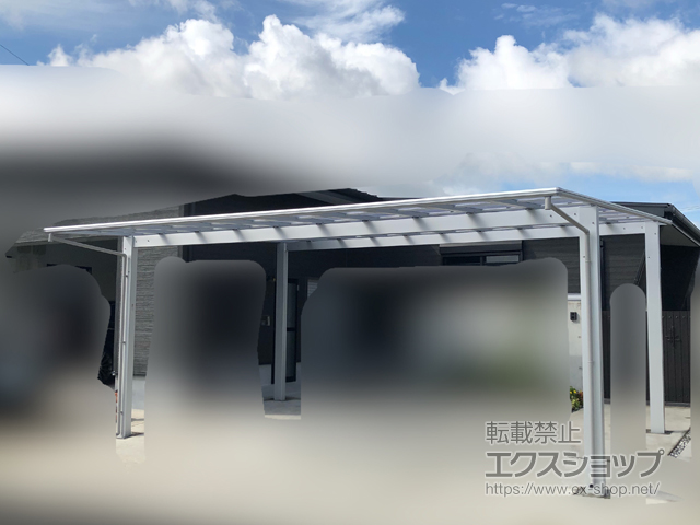 宮崎県北諸県郡三股町ののカーポート エフルージュ ツイン 積雪〜20cm対応 施工例