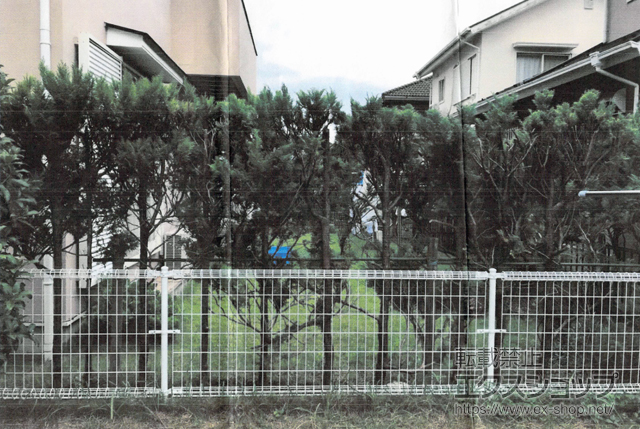 千葉県市原市ののフェンス・柵 メッシュフェンス M0 間仕切り支柱タイプ 施工例