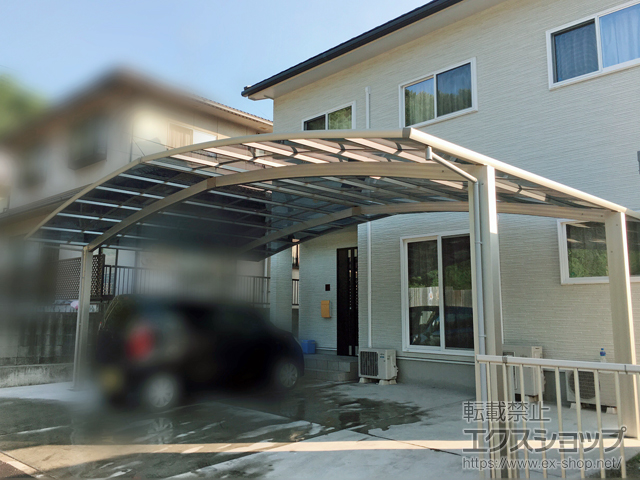 広島県福山市ののカーポート レイナトリプルポートグラン　積雪〜20cm対応 施工例