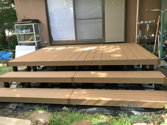 東京都世田谷区ののウッドデッキ リウッドデッキ 200 施工例