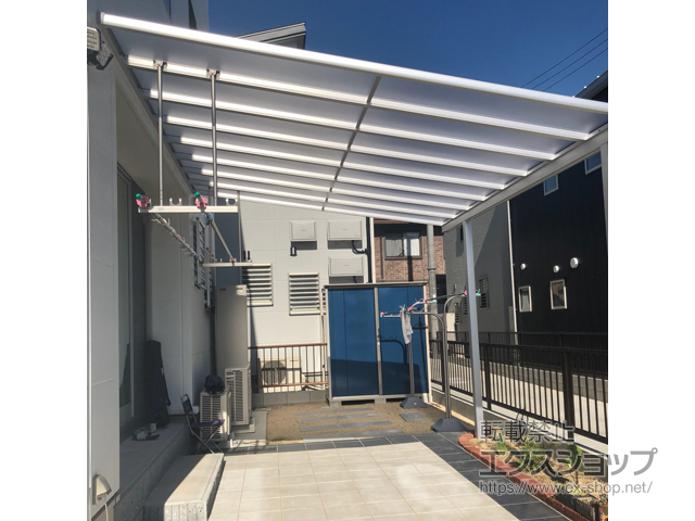 和歌山県和歌山市ののテラス屋根 ヴェクターテラス F型 テラスタイプ 単体 積雪〜20cm対応 施工例