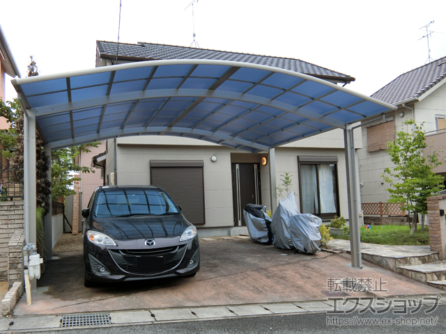 奈良県香芝市ののカーポート レイナツインポートグラン　積雪〜20cm対応 施工例