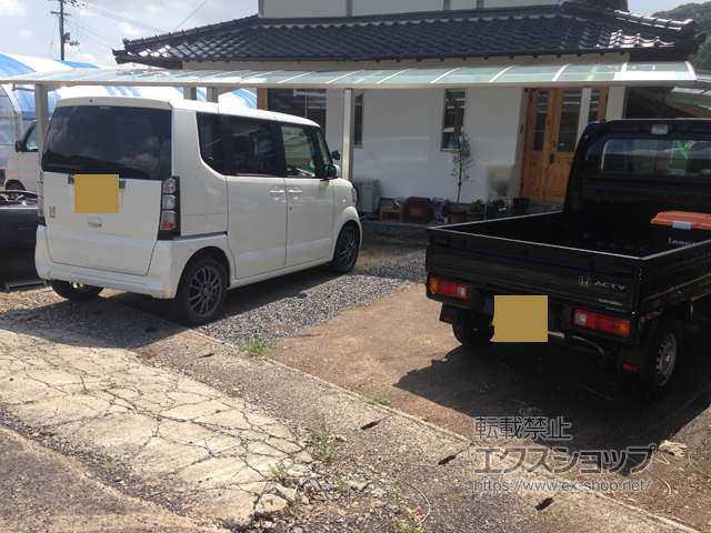 高知県四万十市ののカーポート レイナポートグラン 縦連棟　積雪〜20cm対応 施工例