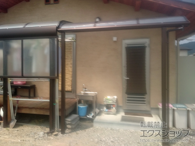 滋賀県東近江市ののテラス屋根 ヴェクターテラス R型 テラスタイプ 単体 積雪〜20cm対応 施工例