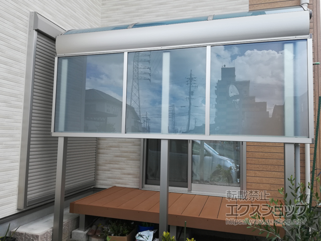 愛知県稲沢市ののテラス屋根 ヴェクターテラス R型 テラスタイプ 単体 積雪〜20cm対応 施工例