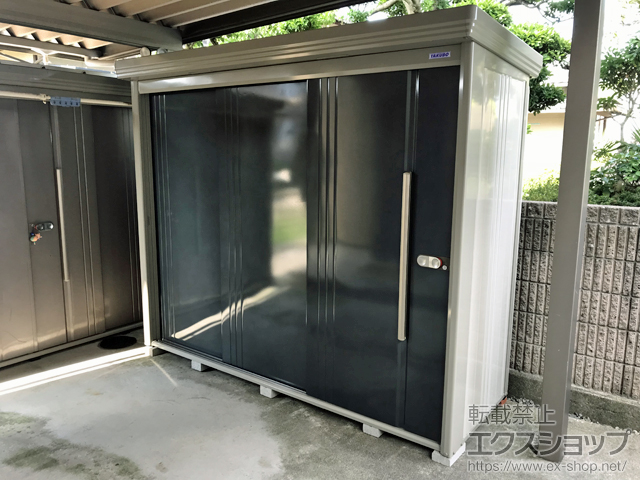 富山県富山市のの物置・屋外倉庫 Mr.ストックマンダンディ 多雪型 2532×890×2110（ND-S2508） ND-S2508-J 施工例