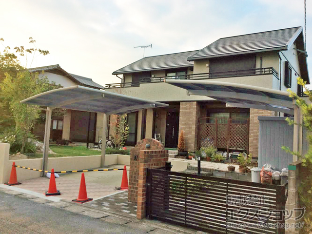 福岡県小郡市ののカーポート レイナポートグラン　積雪〜20cm対応 施工例