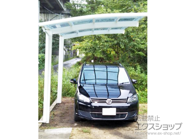 福島県白河市ののカーポート レイナポートグラン 耐風圧強度仕様 積雪〜30cm対応 施工例