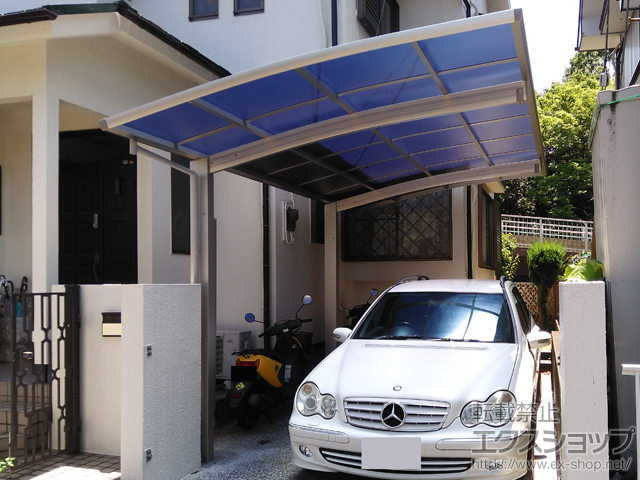 神奈川県横浜市ののカーポート プレシオスポート 積雪〜20cm対応 施工例