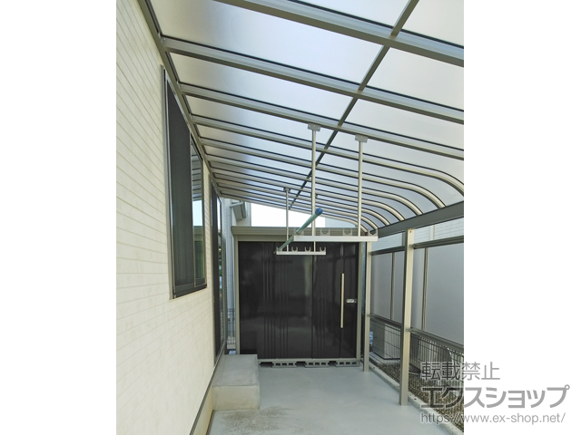 大分県大分市ののテラス屋根 ヴェクターテラス R型 テラスタイプ 単体 積雪〜20cm対応 施工例