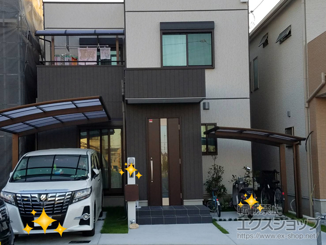 大阪府堺市ののカーポート プレシオスポート 積雪〜20cm対応 施工例