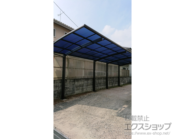 広島県安芸郡熊野町ののカーポート レイナポートグラン 縦連棟　積雪〜20cm対応 施工例