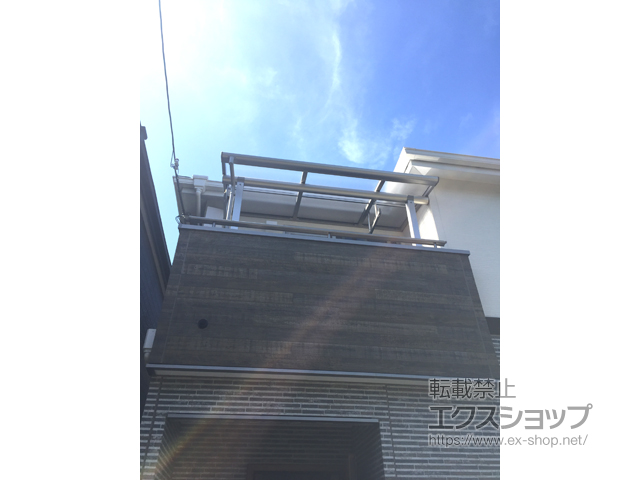 兵庫県宝塚市ののバルコニー・ベランダ屋根 ヴェクターテラス F型 屋根タイプ 単体 積雪〜20cm対応 施工例
