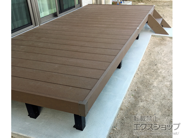 鹿児島県日置市ののウッドデッキ リウッドデッキ 200 施工例