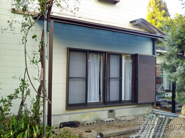 三重県三重郡菰野町ののテラス屋根 ヴェクターテラス F型 テラスタイプ 単体 積雪〜20cm対応 施工例