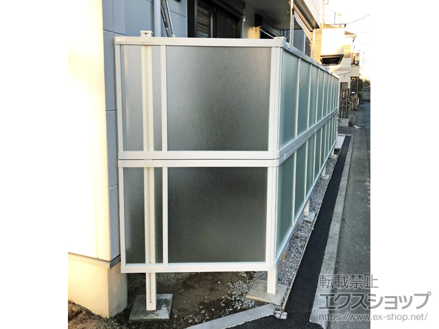 東京都立川市ののフェンス・柵 ライシスフェンスP型 2段柱[60角]（パネル2段） 施工例