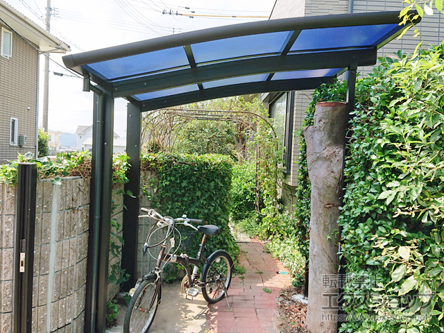 徳島県徳島市ののサイクルポート・駐輪場 レイナポートグランミニ 積雪〜20cm対応 施工例