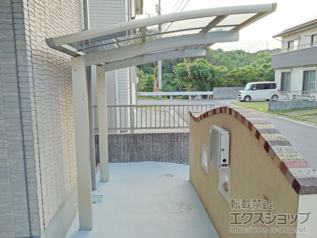 岡山県倉敷市ののサイクルポート・駐輪場 プレシオスポート ミニ 積雪〜20cm対応 施工例