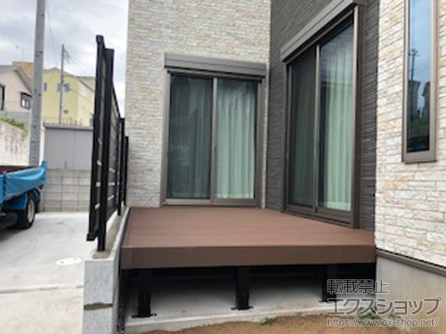 千葉県四街道市ののウッドデッキ リウッドデッキ 200 施工例