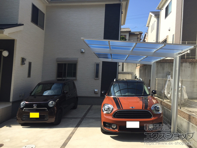 大阪府箕面市ののカーポート ソリッドポート 積雪〜20cm対応 施工例