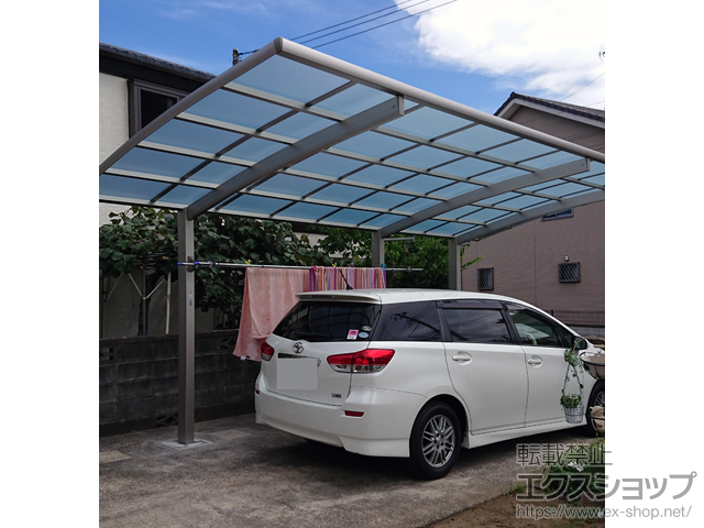 千葉県千葉市ののカーポート レイナポートグラン 延長　積雪〜20cm対応 施工例