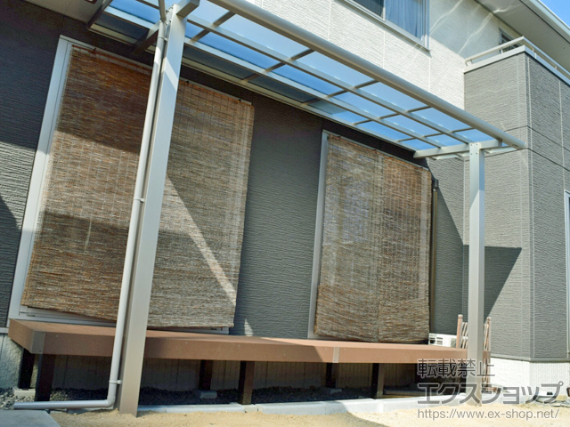 岡山県倉敷市ののテラス屋根 エフルージュグランZERO テラスタイプ 積雪〜20cm対応 施工例