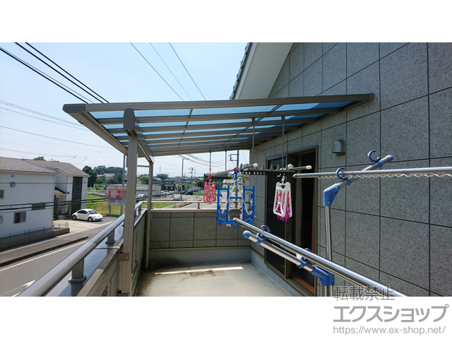 埼玉県東松山市ののバルコニー・ベランダ屋根 レボリューZ F型 積雪50cm対応 屋根タイプ 単体 施工例