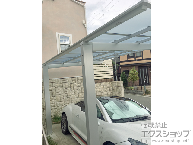 兵庫県川西市ののカーポート ソリッドポート 積雪〜20cm対応 施工例