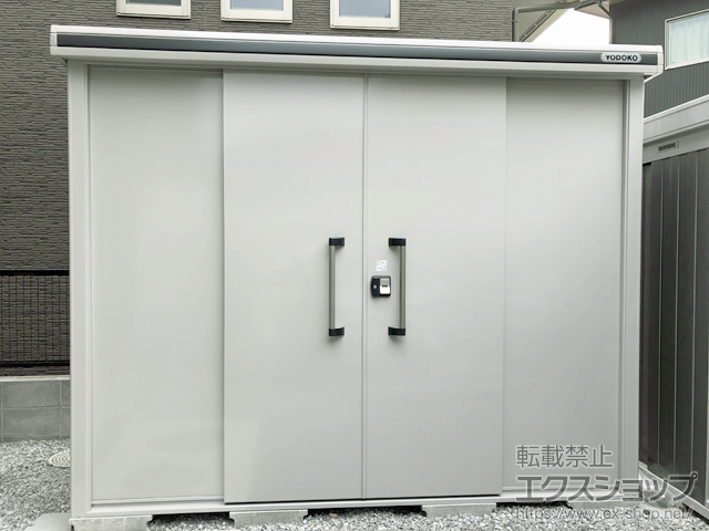 鹿児島県鹿児島市のの物置・屋外倉庫 エルモ 一般型 2920×1170×2361（LMD-2911H） LMD-2911H-CB 施工例