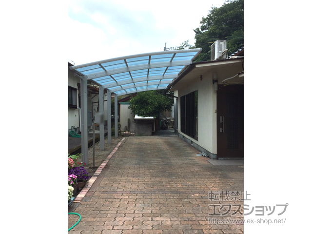 大分県豊後大野市ののカーポート レイナポートグラン 縦連棟　積雪〜20cm対応 施工例