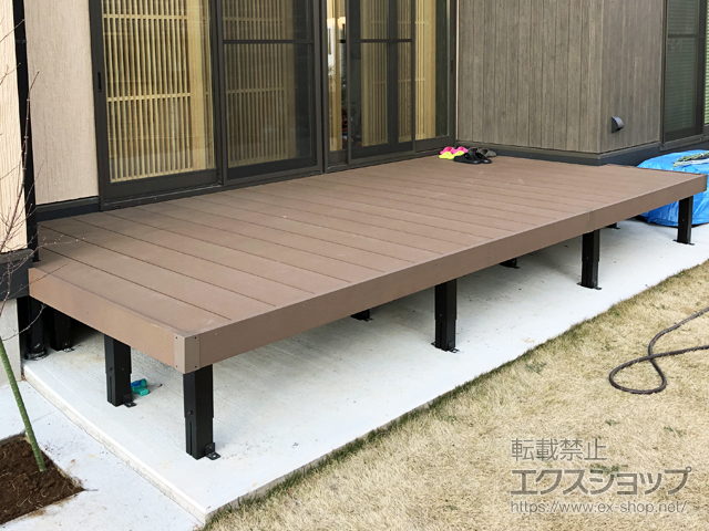 茨城県つくばみらい市ののウッドデッキ リウッドデッキ 200 施工例