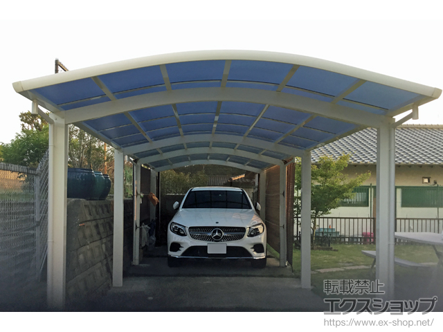 福岡県糟屋郡宇美町ののカーポート レイナワンポートグラン たて連棟用セット　積雪〜20cm対応 施工例