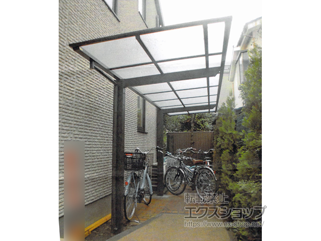 東京都杉並区ののサイクルポート・駐輪場 ネスカFミニ (フラットスタイル) 積雪〜20cm対応 施工例