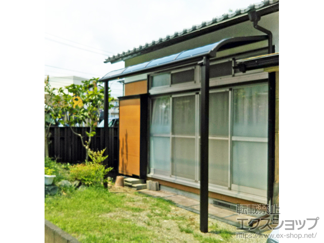 宮崎県宮崎市ののテラス屋根 ヴェクターテラス R型 テラスタイプ 単体 積雪〜20cm対応 施工例