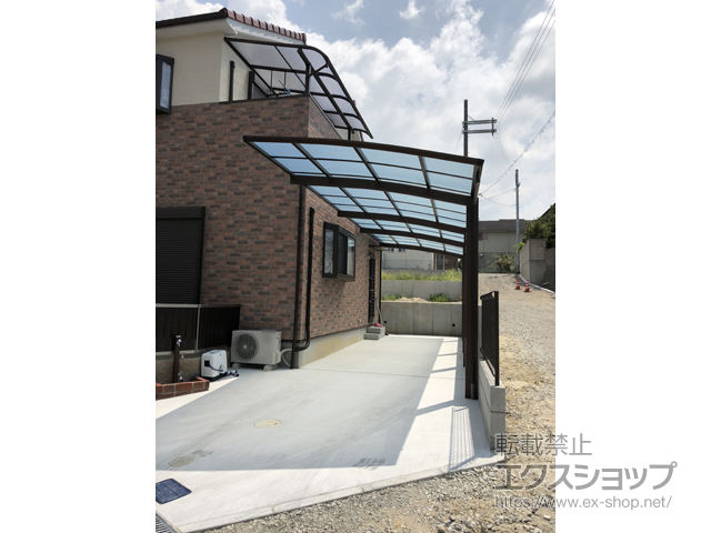 奈良県大和郡山市ののカーポート レイナポートグラン 縦連棟　積雪〜20cm対応 施工例