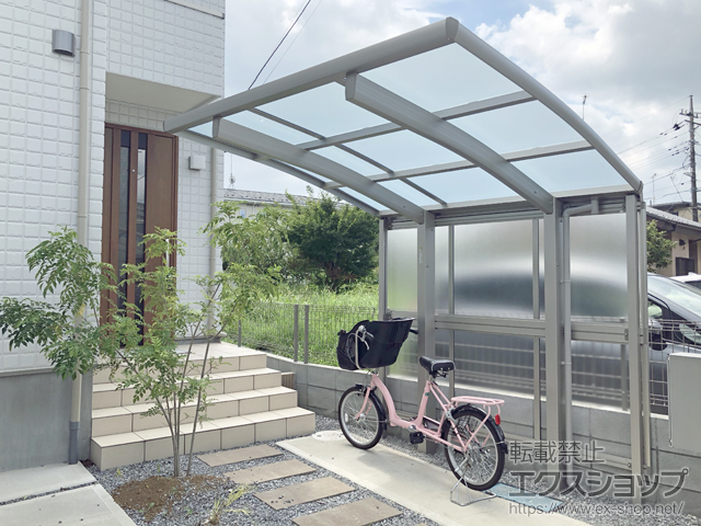 千葉県流山市ののサイクルポート・駐輪場 レイナポートグランミニ 積雪〜20cm対応 施工例