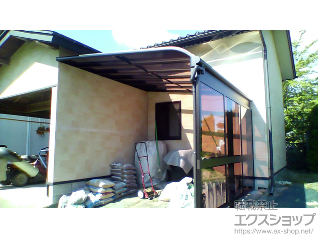 宮城県仙台市ののテラス屋根 ヴェクターテラス R型 1500 テラスタイプ 単体 積雪〜50cm対応 施工例