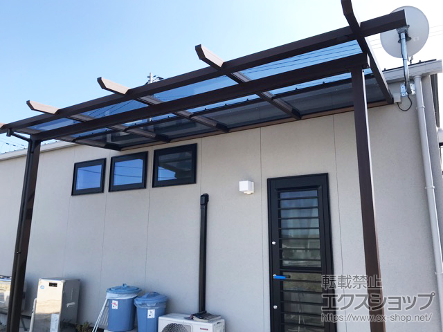 愛媛県西条市ののテラス屋根 サザンテラス (パーゴラ仕様) テラスタイプ 単体 施工例