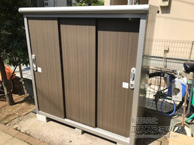東京都豊島区のの物置・屋外倉庫 エスモ 一般型 1497×520×1501（ESE-1505E） ESE-1505E-DW 施工例