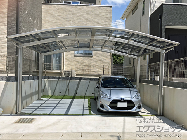 福岡県筑紫野市ののカーポート レイナツインポートグラン　積雪〜20cm対応 施工例