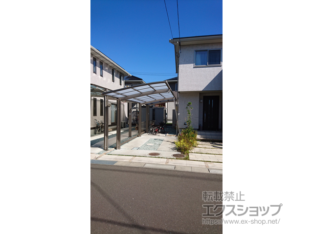 宮城県仙台市ののカーポート ネスカR 延長 積雪〜20cm対応 台風補償付 施工例