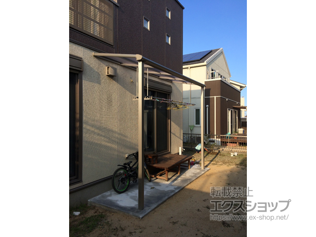 大分県大分市ののテラス屋根 ヴェクターテラス F型 テラスタイプ 単体 積雪〜20cm対応 施工例