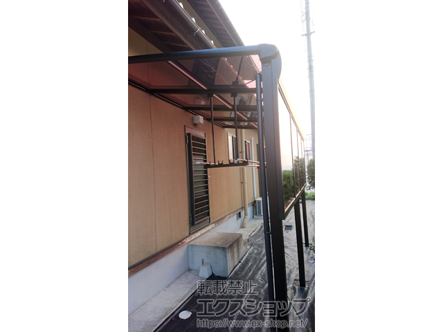 佐賀県唐津市ののテラス屋根 ヴェクターテラス F型 テラスタイプ 単体 積雪〜20cm対応 施工例