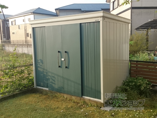 鹿児島県姶良市のの物置・屋外倉庫 ガーデンハウス DM-Z2517 一般型 2523×1723×2120 DM-Z2517-MG 施工例