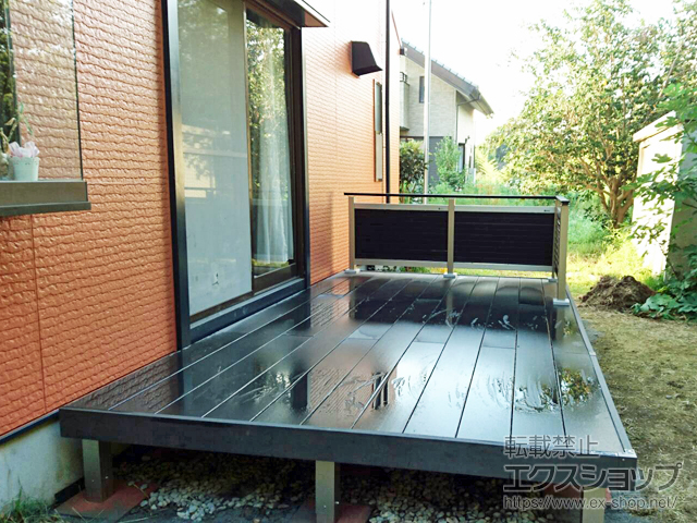 茨城県那珂市ののウッドデッキ リウッドデッキ 200 施工例