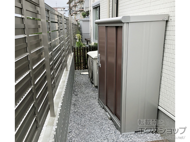 千葉県市原市のの物置・屋外倉庫 エスモ 一般型 1350×520×1501 ESE-1305E-MR 施工例