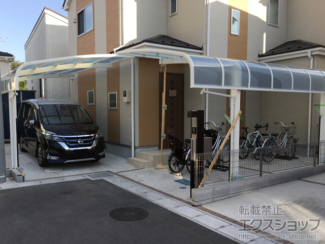 千葉県流山市ののカーポート レイナキャップポートグラン　積雪〜20cm対応 施工例